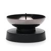 Safe and Secure Small Moe Candlestick, Black, Mini Candle, 166-41, Tokai Seiro, Made In Japan, Full Burning, Candle Holder