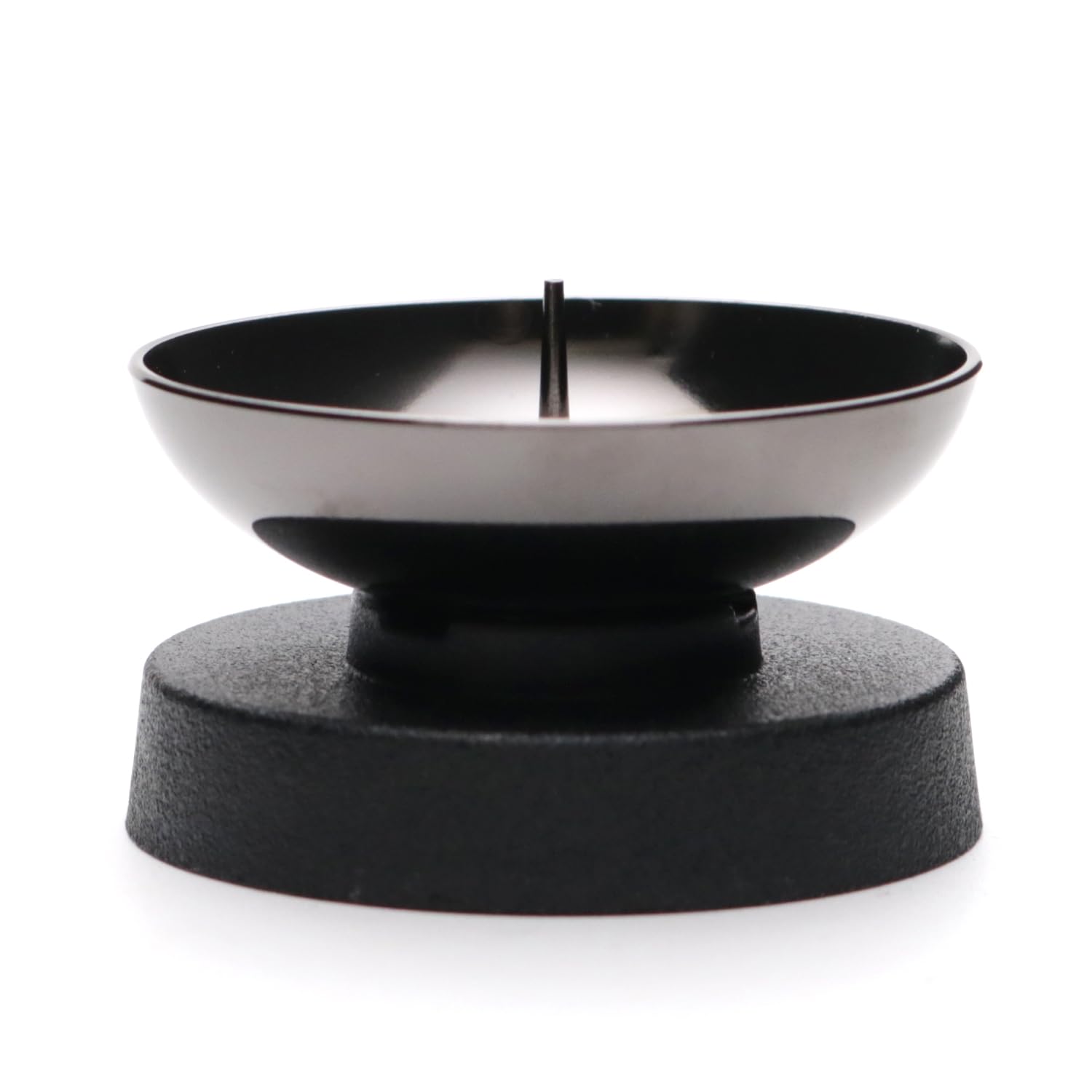 

Safe and Secure Small Moe Candlestick, Black, Mini Candle, 166-41, Tokai Seiro, Made in Japan, Full Burning, Candle Holder