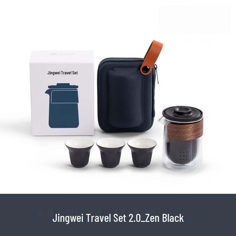 Japanese Style Glass & Ceramic Travel Tea Set