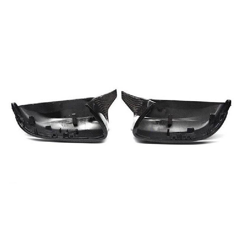 2Pcs Car Bright Black Side Rear View Mirror Cover Replacement for BMW 5 Series G11 G12 G30 G38