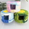 Bird Bed For Cage Cute Winter Plush Hammock Cylinder Parakeet Nest Warm Bird Bed For Parrot Cockatiel Conure Lovebird Finch