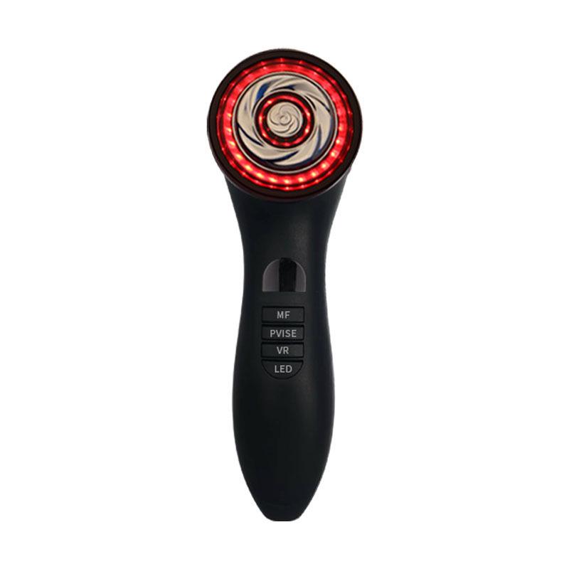 EMS Vibration Massage Beauty Device with Color Light for Lifting, Firming, and V-Face Red/Blue Light Therapy
