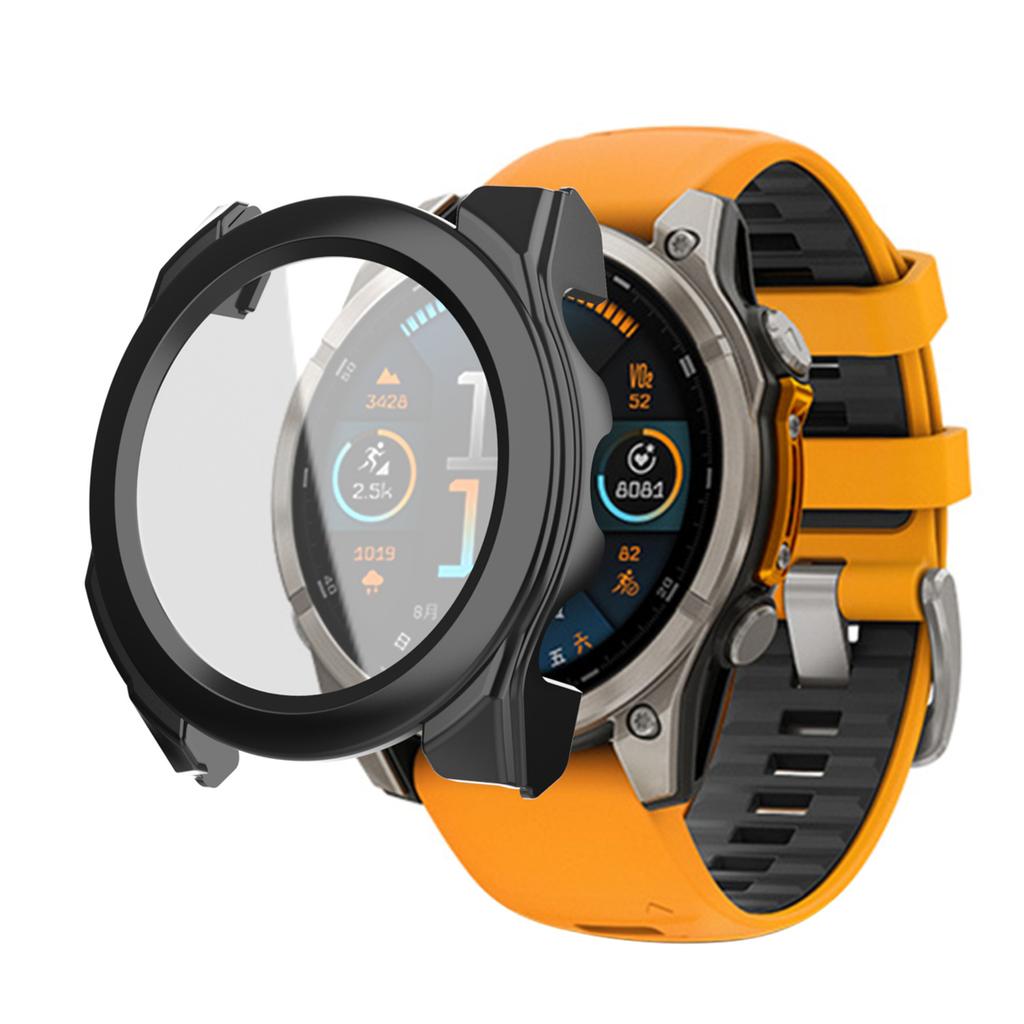 Glass+Case For Garmin Fenix 8 47mm 51mm All-Around Screen Protector Hard PC Bumper Tempered Glass Watch Cover For Garmin Fenix8