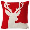45CM Christmas Pillow Case Cushion Cover 2023 Christmas Decoration Red Gift Home Decoration Happy New Year Christmas Supplies