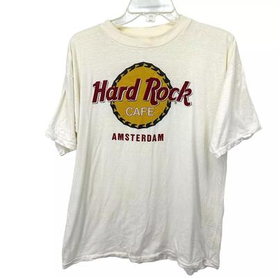 Hard Rock Cafe Amsterdam Cotton New T Shirt Full Size S-5XL Unisex T-Shirt