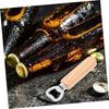 Multi-function Beer Bottle Opener Sturdy Stainless Steel Wooden Handle Easy to Use Ideal for Home Bar Travel
