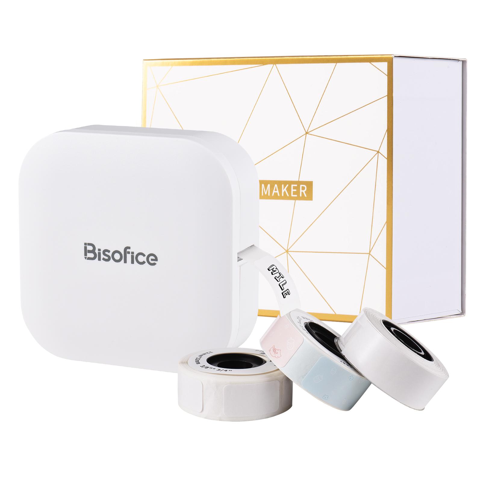 

Машина для изготовления этикеток Bisofice Q30 Мини-карманный термопринтер для этикеток «все в одном» с клеем BT Connect