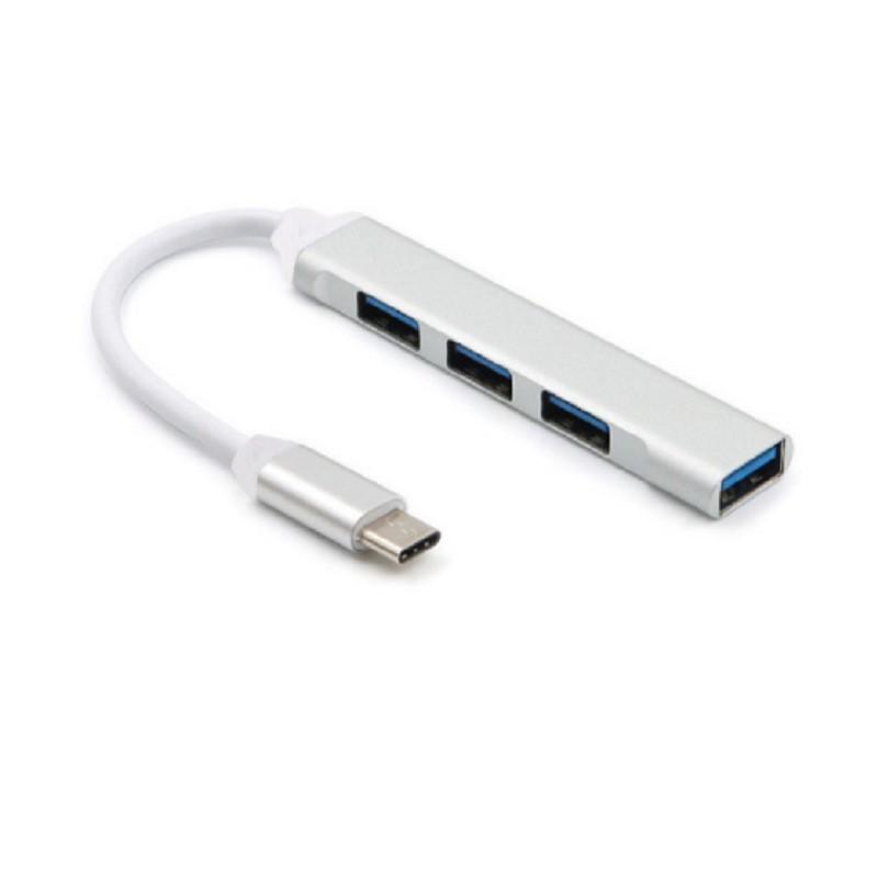 Cross-Border Type-C USB Expansion Dock: Multifunctional 4-Port Hub Splitter