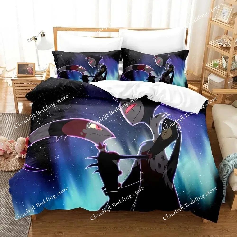 Cartoon Helluva Boss Bedding Sets Exquisite Bed Supplies Set Duvet Cover Bed Comforter Set Bedding Set Luxury Birthday Gift