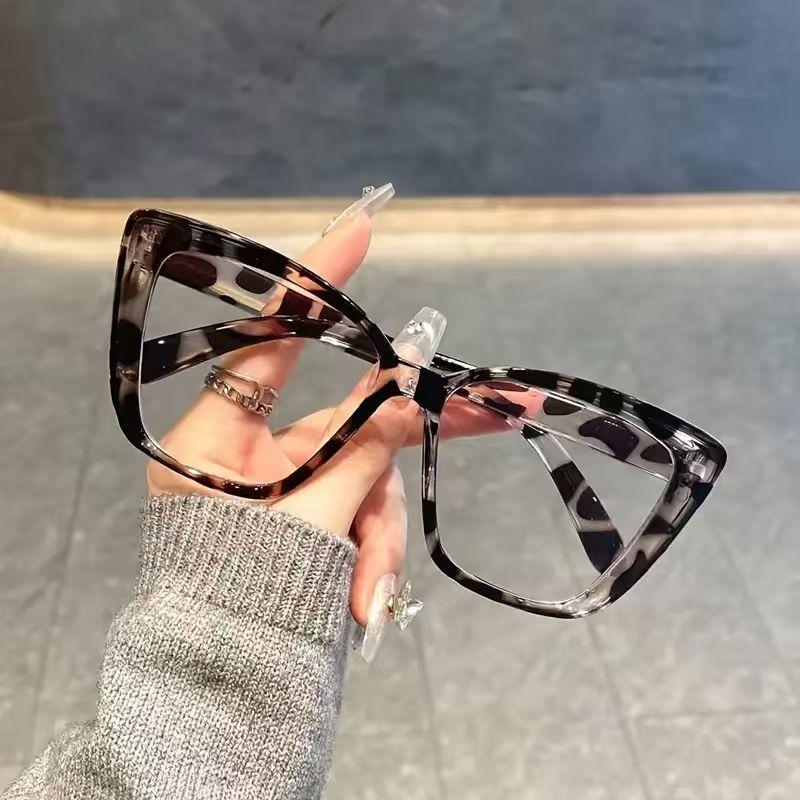 1Pc Classic Fashion Cat Eye Frame Non-Prescription Glasses Casual Fashion Item Glasses Suitable for Daily Wear, Studying, Readin