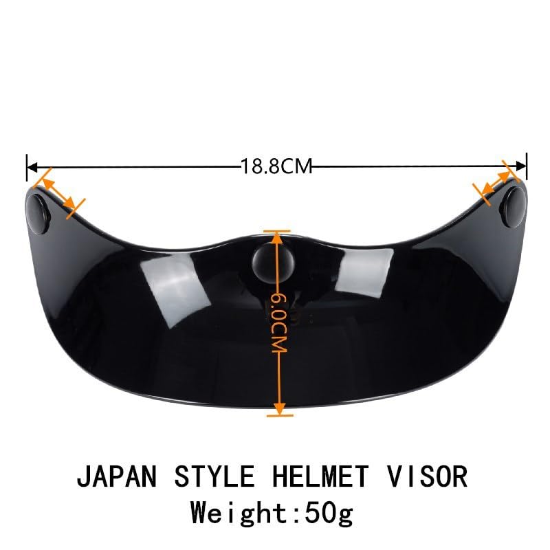 Motorcycle Helmet with Brim, Cruiser Locomotive Retro Helmet Sun Visor, Universal Tri-Fold Cap with Tongue-Lock Shutters (White)