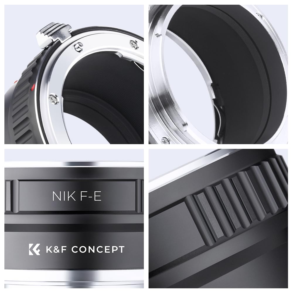 Concept Mount Adapter Nikon F Mount to Sony E Mount Conversion Nikon Compatible AI Lens NEX Camera Compatible Lens Adapter Copper VG20 Exclusive High