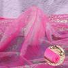 Wrinkled Organza Fabric Illusion Color Iridescent Organza  for Dress Curtains