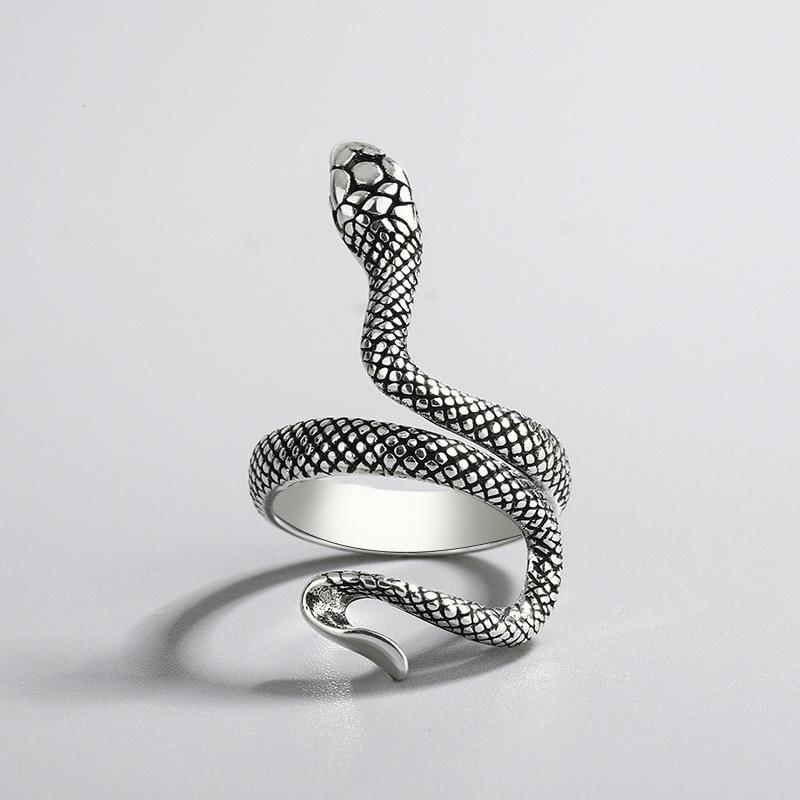 Vintage Snake Ring: European & American Hip Hop Style Animal Jewelry