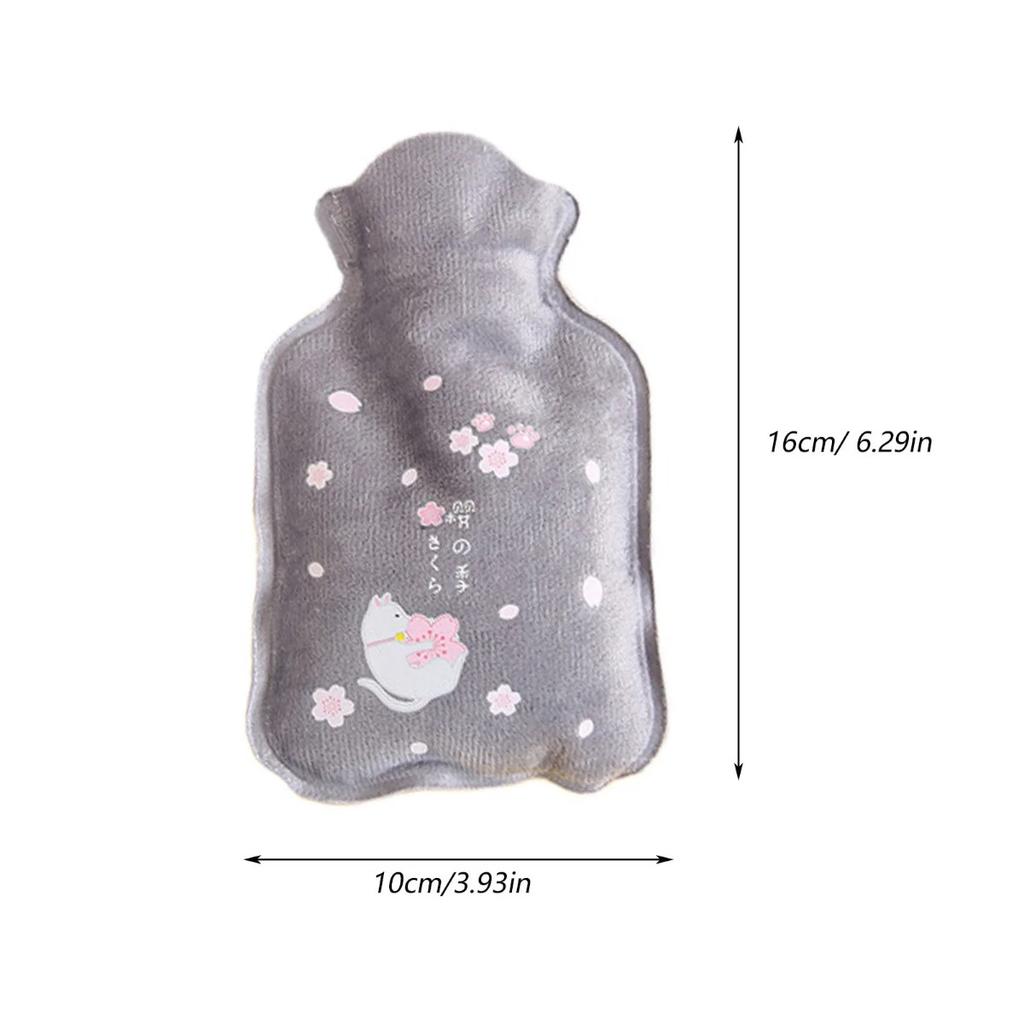 Explosion-Proof Portable Hot Water Bottle – Cartoon Design, Reusable Hand Warmer for Winter