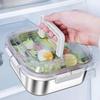 ZISIZ Portable 304 Stainless Steel Food Storage Container with Lid