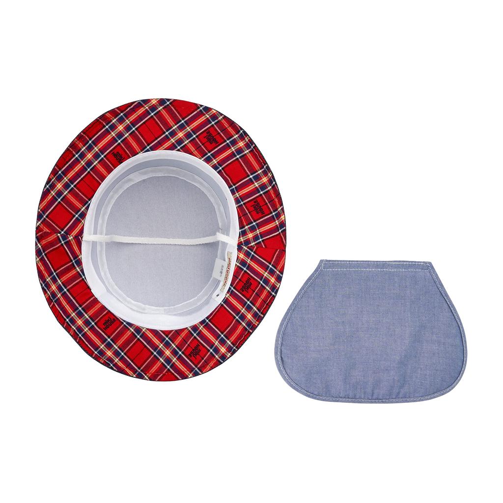 Hat Denim UV Protection Sunshade Cover Included Sun Hat with Rubber for Boys Girls Baby Kids Baby Clothes Clothes SS Indigo Blue [MIKI HOUSE]