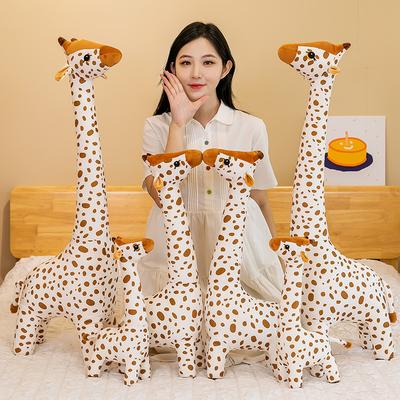 100CM New Plush Stuffed Toy Cute Giraffe Simulation Animal Doll Children's Cloth Doll Birthday Gift Kawaii Room Decoration
