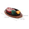 Realistic Miniature Steak Toy with Fake Meat for Dollhouse Kitchen Decor and Play Accessories Assorted Color