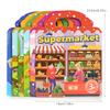 Kids' Reusable DIY Sticker Books Multi-Theme Bubble Paste Book Stickers Portable Montessori Sticker Toy Gifts for Children