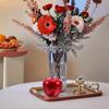 Decorative Keepsake Box Metal Candy Holder for Storage 12Pcs Red Apple Shape