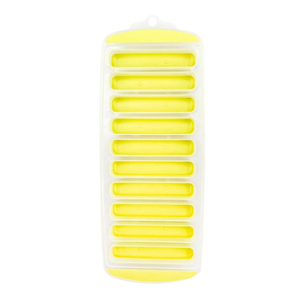 Silicone Long Strip Ice Cube Mold with Lid Ice Cube Tray Ice Stick Tray Baking Mold  Cold Drink