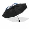Manchester City, Badge Automatic Opening and Closing, 8 rib Structure Portable Umbrella, Suitable for Men and Women in All Seasons  Perfect