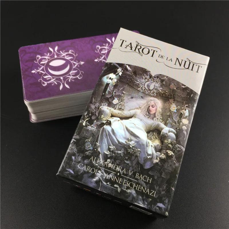 Tarot De La Nuit Cards A 78 Deck Oracle English Divination Edition Borad Playing Games