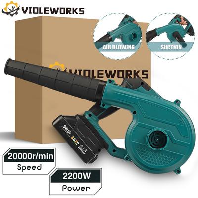 2 200 W 2 V 1 elektrický akumulátorový dmychadlo foukání sání 180 rotace sběrače prachu Čistič listů pro Makita 18V baterie