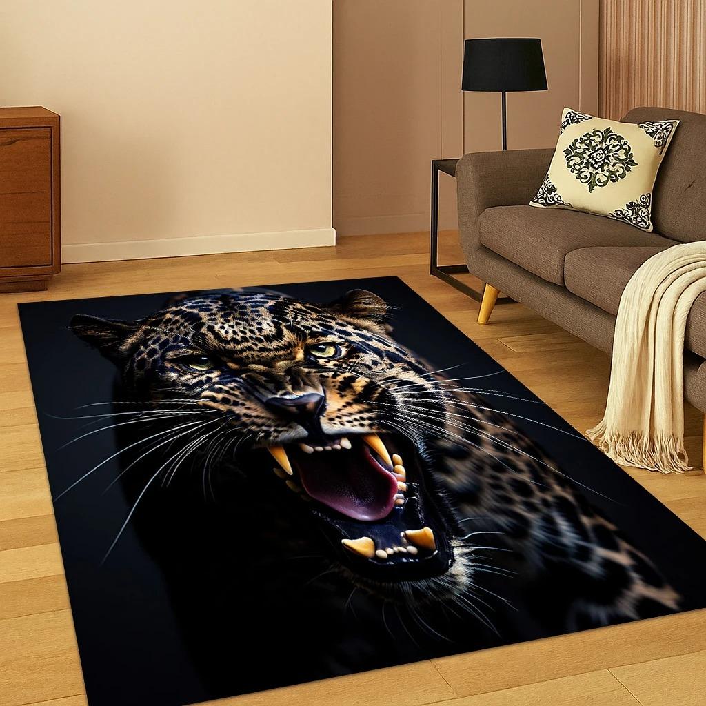 Leopard Cheetah Dreamy Animal Carpet Rug for Home Bedroom Living Room Sofa Doormat Decor Carpets for Living Room Bedroom Decor