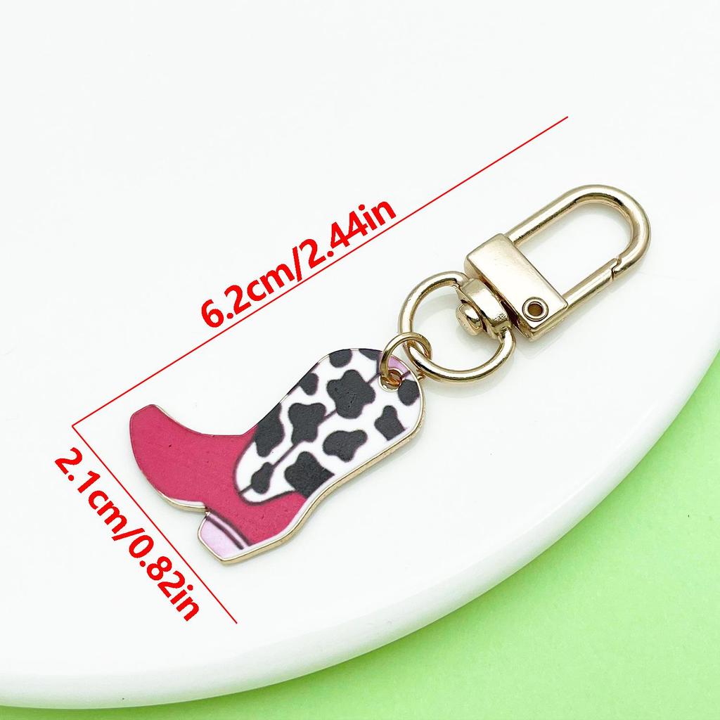 Retro Alloy Denim Boots Keychains & Charms: Unique Women's Accessories
