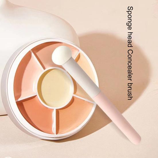 

2 шт. косметическая кисть, не едящая пудру, губка, головка кисти, точечное покрытие, растушевка основы, растушевка, консилер, кисть для женщин C