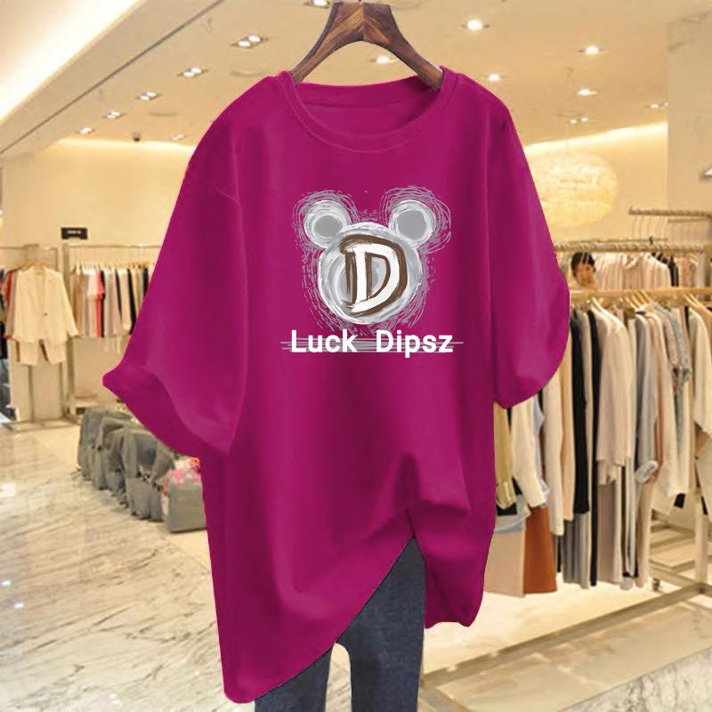 2025 Women's Summer Loose Fit Pure Cotton Graphic T-Shirt