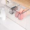 2 Piezas Organizadores de Cajones de Escritorio Transparentes Caja Organizadora de Maquillaje Caja de Almacenamiento de Plástico Transparente Almohadillas de Algodón Cosmético Escritorio Cosmético