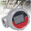 1 Inch Flow Meter LCD Display Digital Turbine Flow Gauge High Accuracy Flowmeter for Diesel Gasoline Water Maximum 20MPa