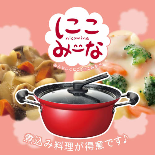 Wahei Freiz Nikomiina RB-1697, 24cm, Non-Boiling Pot, Induction and Gas Compatible