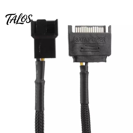 SATA 15Pin to 2 Way 3Pin 4Pin Computer Fan Power Adapter Extension Cable Wire