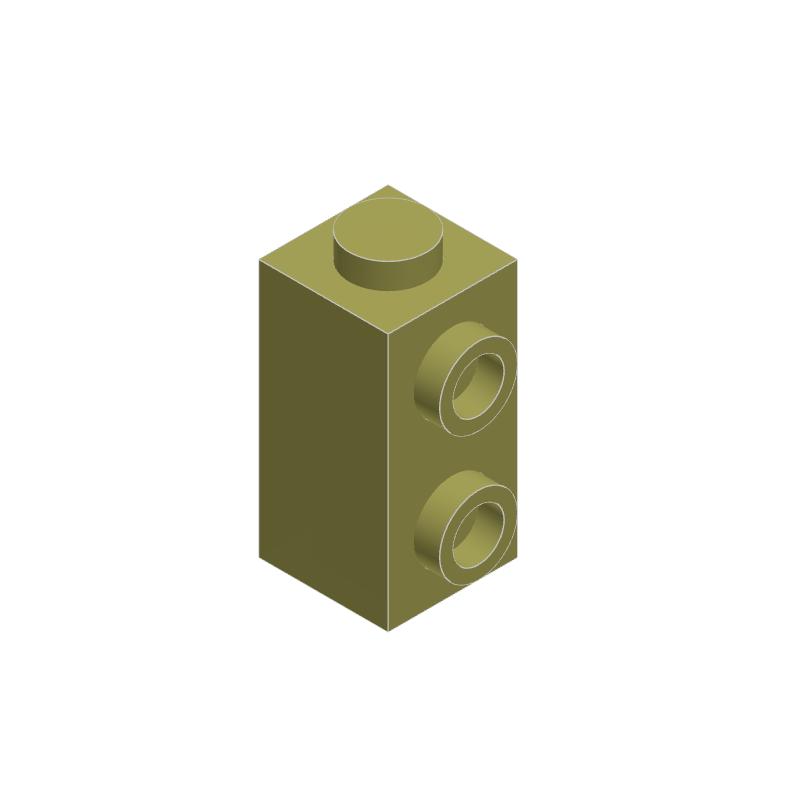 Non-Toxic 50G/69Pcs 32952 1X1X1 2/3 With Studs On Side Block Moc Compatible With Brick Diy Toy Construction Particles