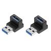 1/2/3pcs USB 3.0 Male Female 90 Degree Expansion Adapter USB Up Bend Adapter 10Gbps For Laptop Connector Conversion