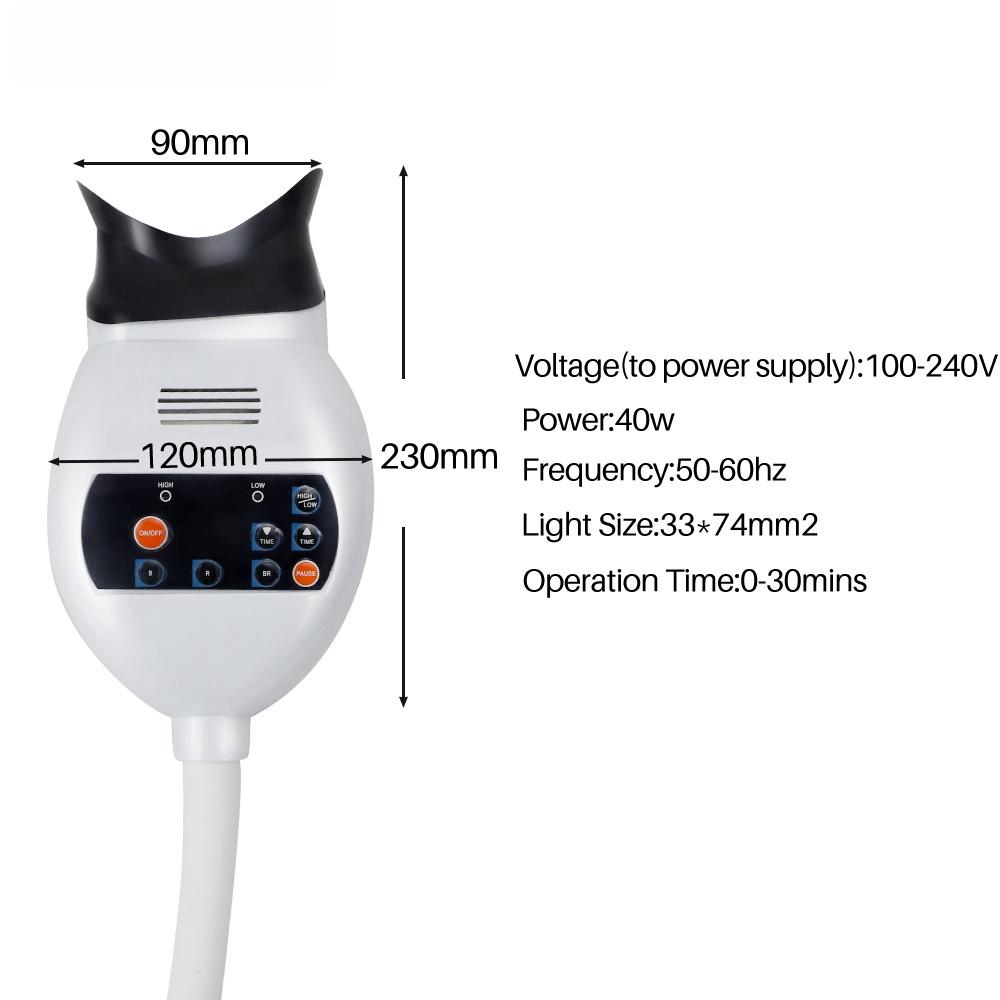 Dental Cold Light Lamp 3Color Desk Tooth Whitening Machine Bleaching Accelerator Device LED Light Dentistry Equipment