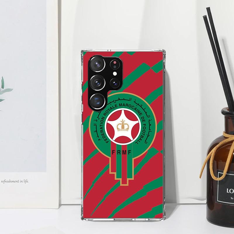 Morocco Flag Phone Case For Samsung Galaxy S25 S24 S23 S22 Ultra S21 FE S20 Plus S10 + S10E Art Fundas Back Cover S24 S23 S22 S2