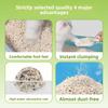Plant Tofu Cat Litter Probiotic Deodorizing Sand 2kg Bag for Adult Cats and Kittens Low Dust Absorbent Can Be Rinsed with Pea Cat Litter