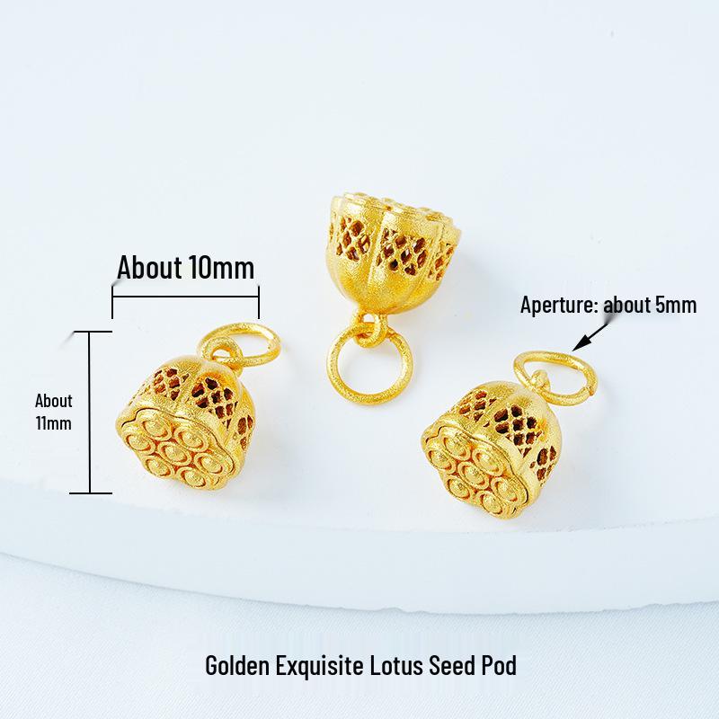 Year of the Horse Sand Gold Non-Fading Drip Oil Beaded DIY Bracelet and Jewelry Accessories.