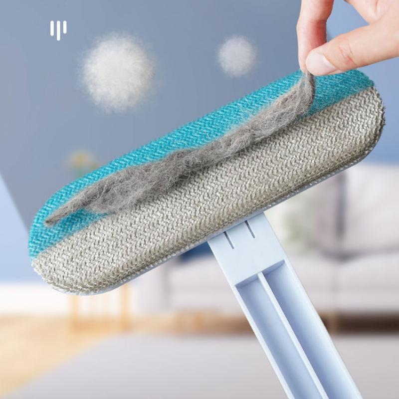 Window Screen Brush With Extendable Handle Reusable Dust Scraper For Home Cleaning Glass Window Mesh Scrubber Pet Hair Remover Cleaning Tool
