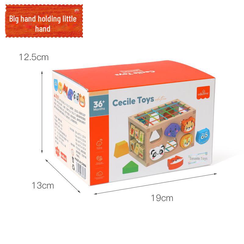 Children's Wooden Rainbow Shape Matching Toy for Early Education and Color Cognition