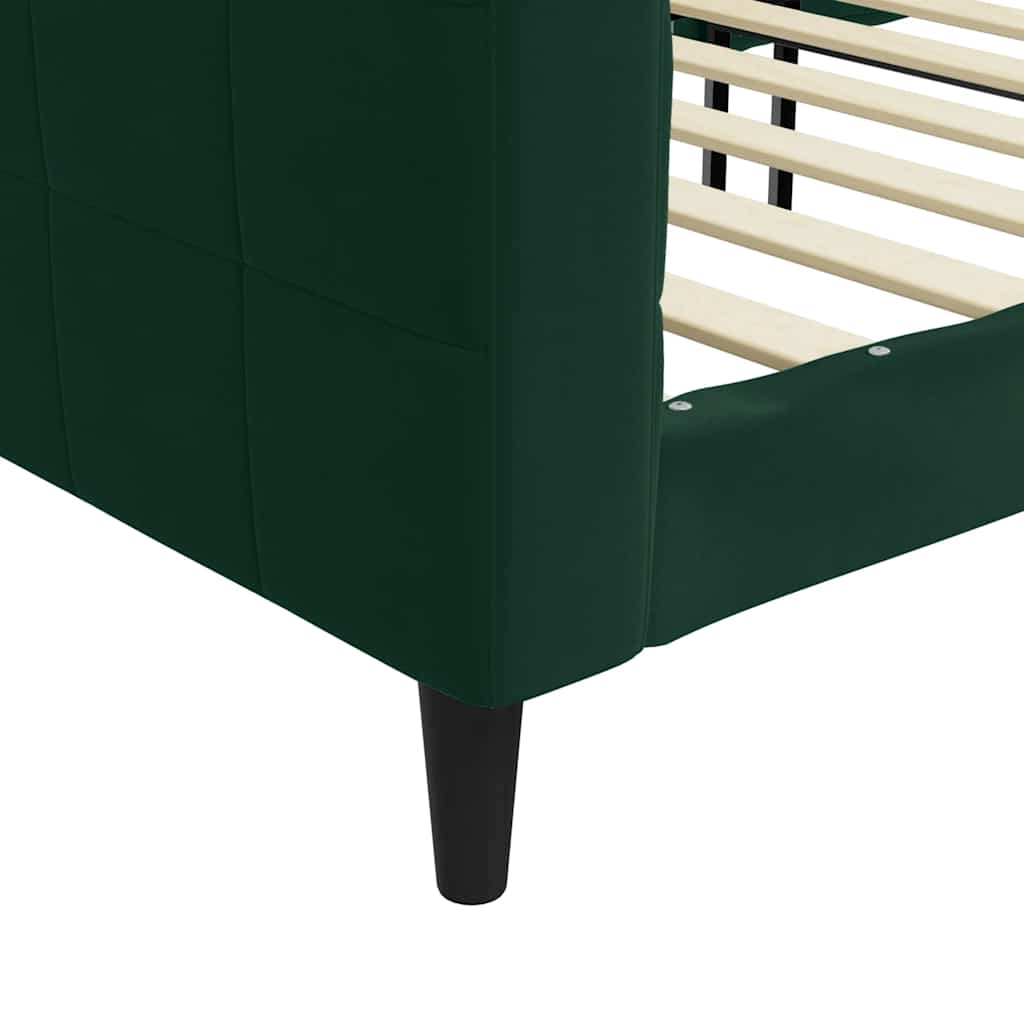 Vidaxl Sofa with Sleeping Function, Dark Green, 90X200 Cm, Velvet