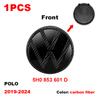 ABS 3D Car Front Logo Rear Bumper Tail Door Trunk Sticker Rear Emblem Sticker Styling Accessory For VW Volkswagen Polo 2019-2024 zf6