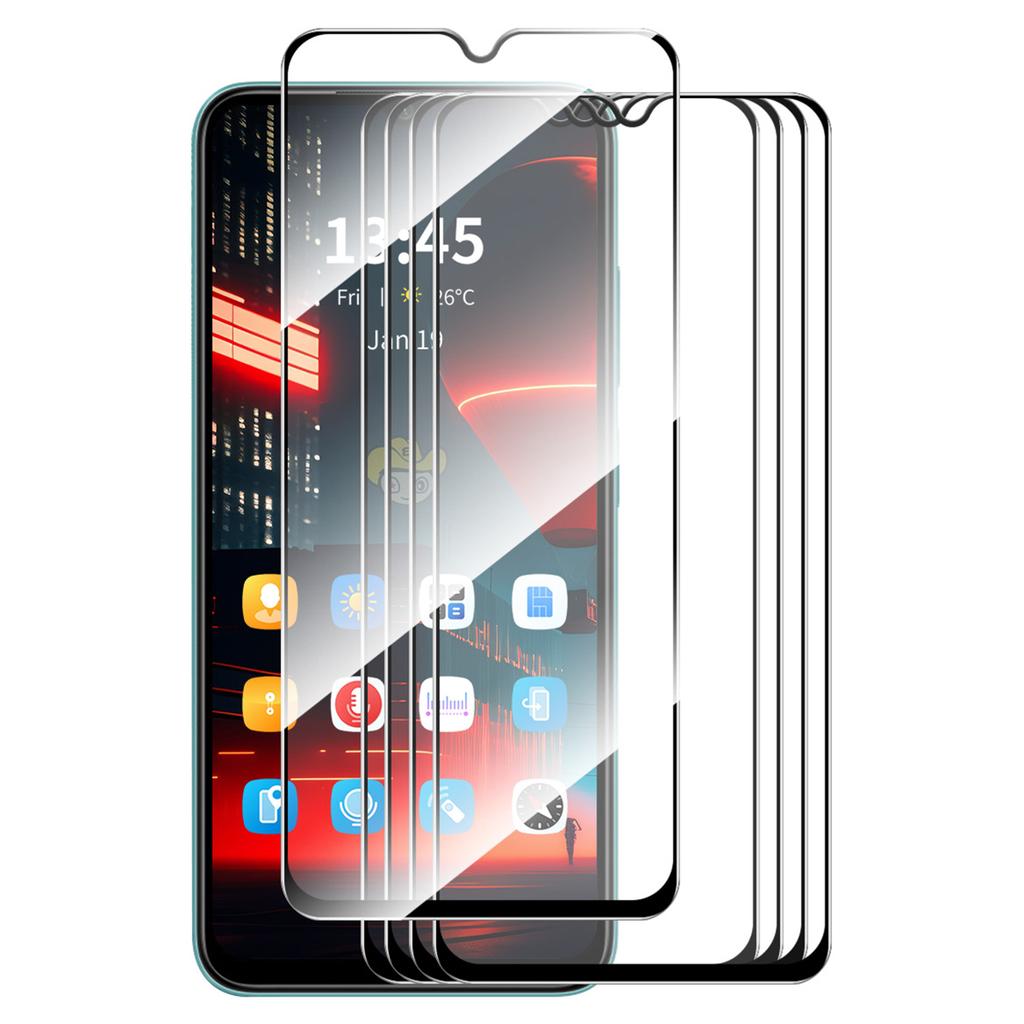 ENKAY HAT PRINCE 5Pcs for itel Vision 2s Screen Protector Silk Printing Explosion-Proof 9H Film