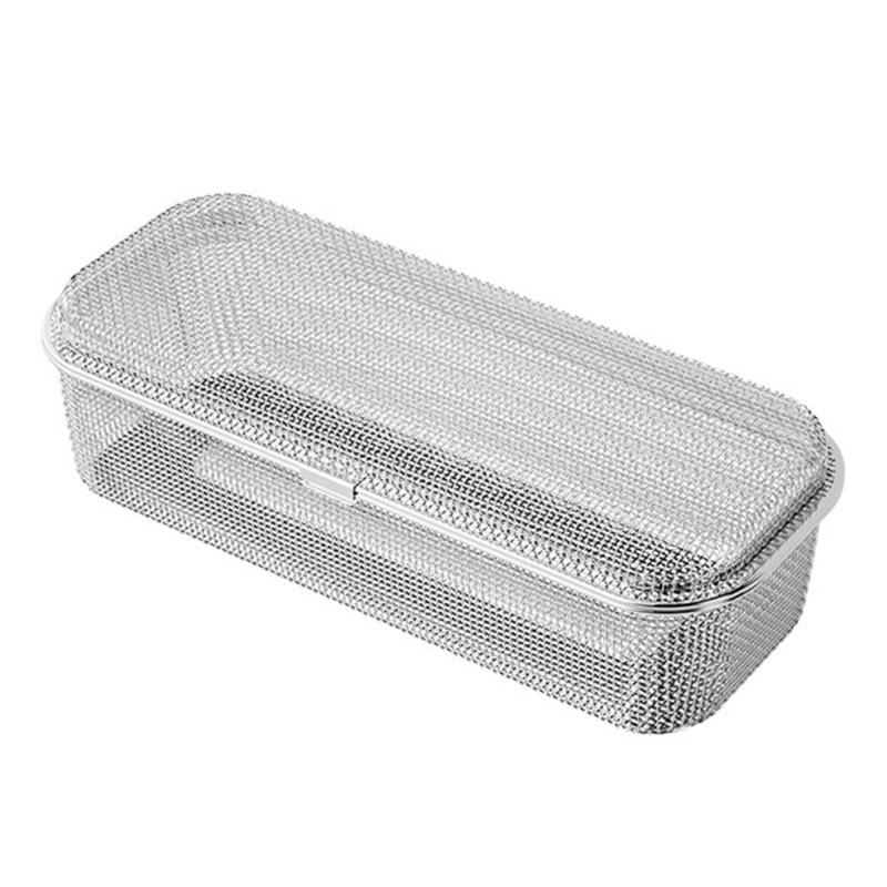 Stainless Steel Mesh Utensil Holder Kitchen Drying Rack Spoon Basket