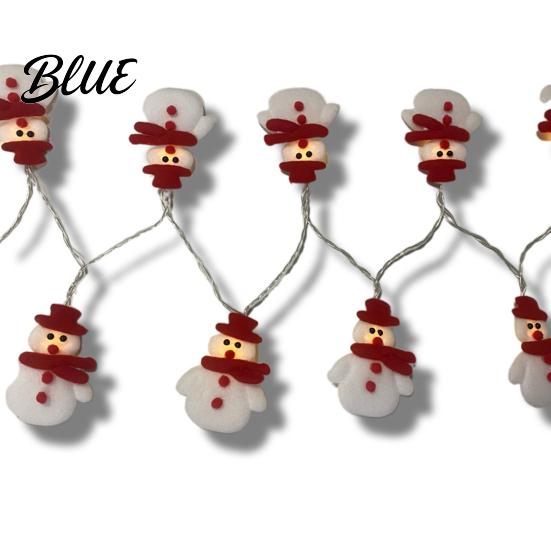 Winter Decor Lights Christmas Decorations Operated LED String Battery Snowman Garland Holiday Unique Lighting